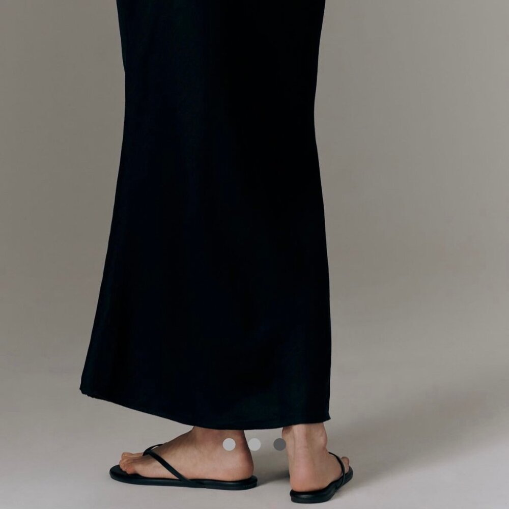 Anthropologie Tilda Maxi Slip Skirt Linen Edition - Picture 3 of 6